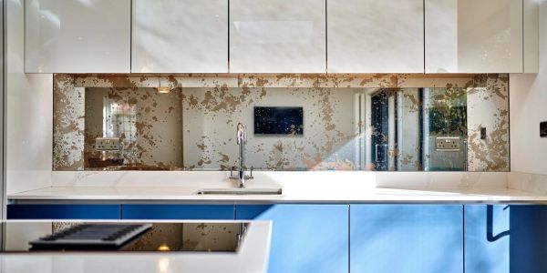 Antique Mirror Glass Splashback